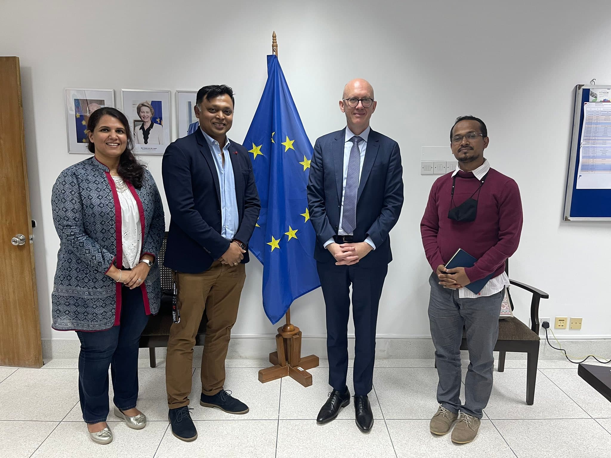 At European office – Ambassador Charles Whiteley